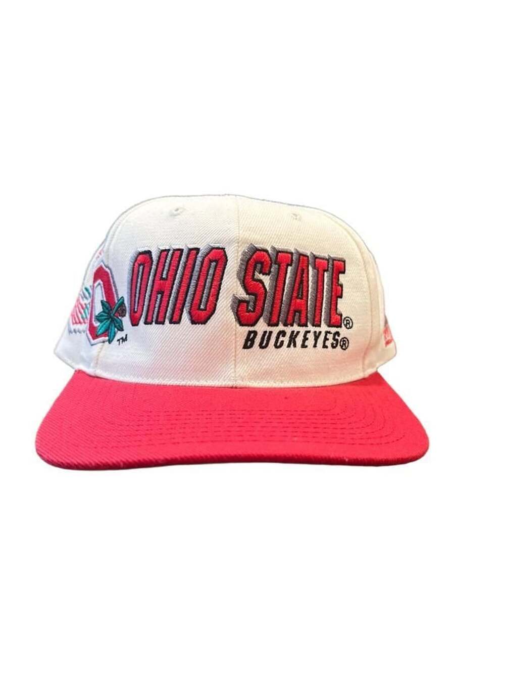 🔥 Vintage 90s Sports Specialties Ohio State Buckeyes Laser Shadow Snapback 🔥